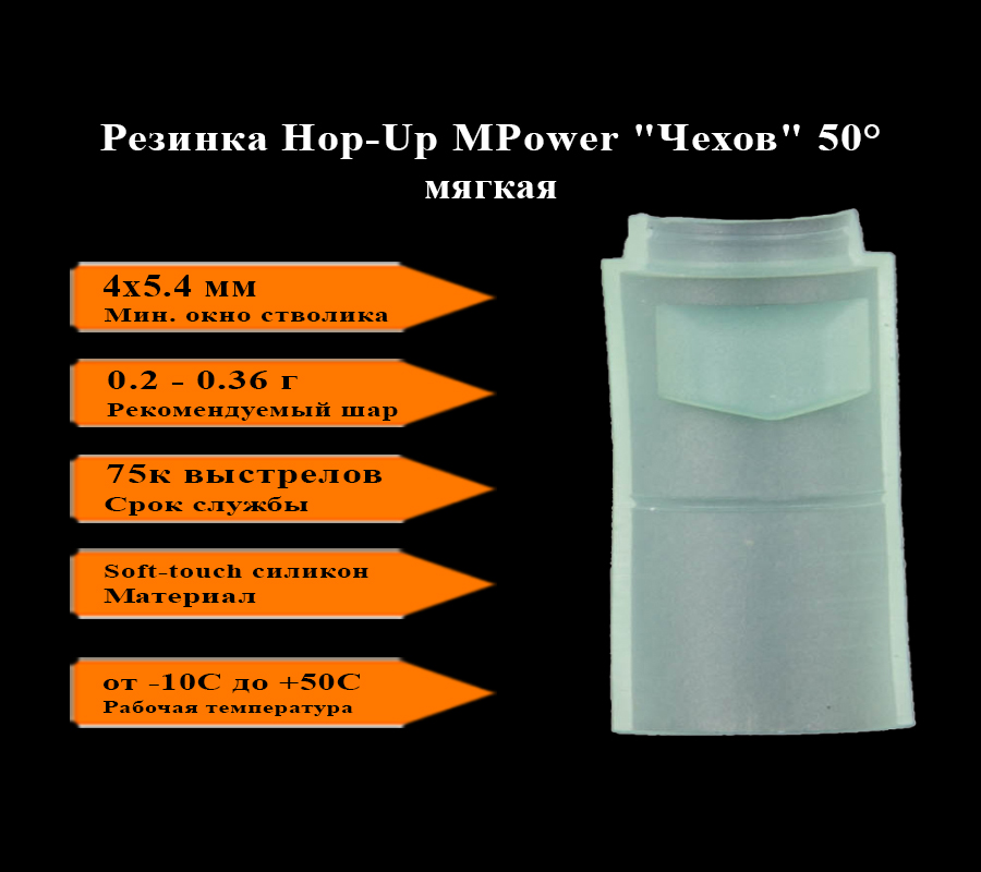 Резинка 50 Hop-Up MPower "Чехов", мягкая