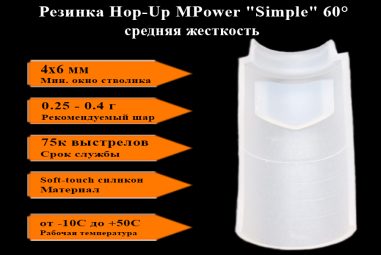 Резинка 60 Hop-Up MPower "Simple", средняя жёсткость
