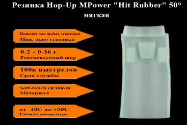 Резинка 50 Hop-Up MPower "HiT Rubber" (для Arcturus,PPS стволиков)