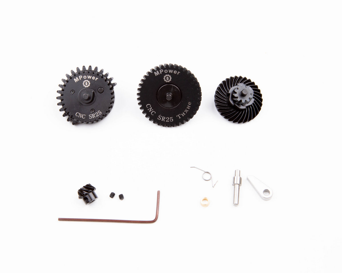 Шестерни MPower SR25 (18:1) Helical Gear Set (косозубые, экстра тихие , версия 2026) — изображение 3