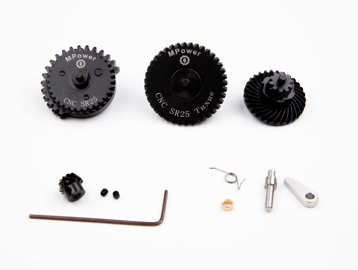 Шестерни MPower SR25 (18:1) Helical Gear Set (косозубые, экстра тихие , версия 2026) — изображение 2