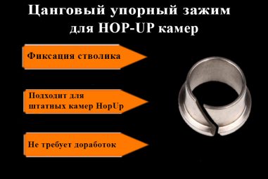 Цанговый упорный зажим, цанга для HOP-UP камер (фиксация внутреннего стволика)
