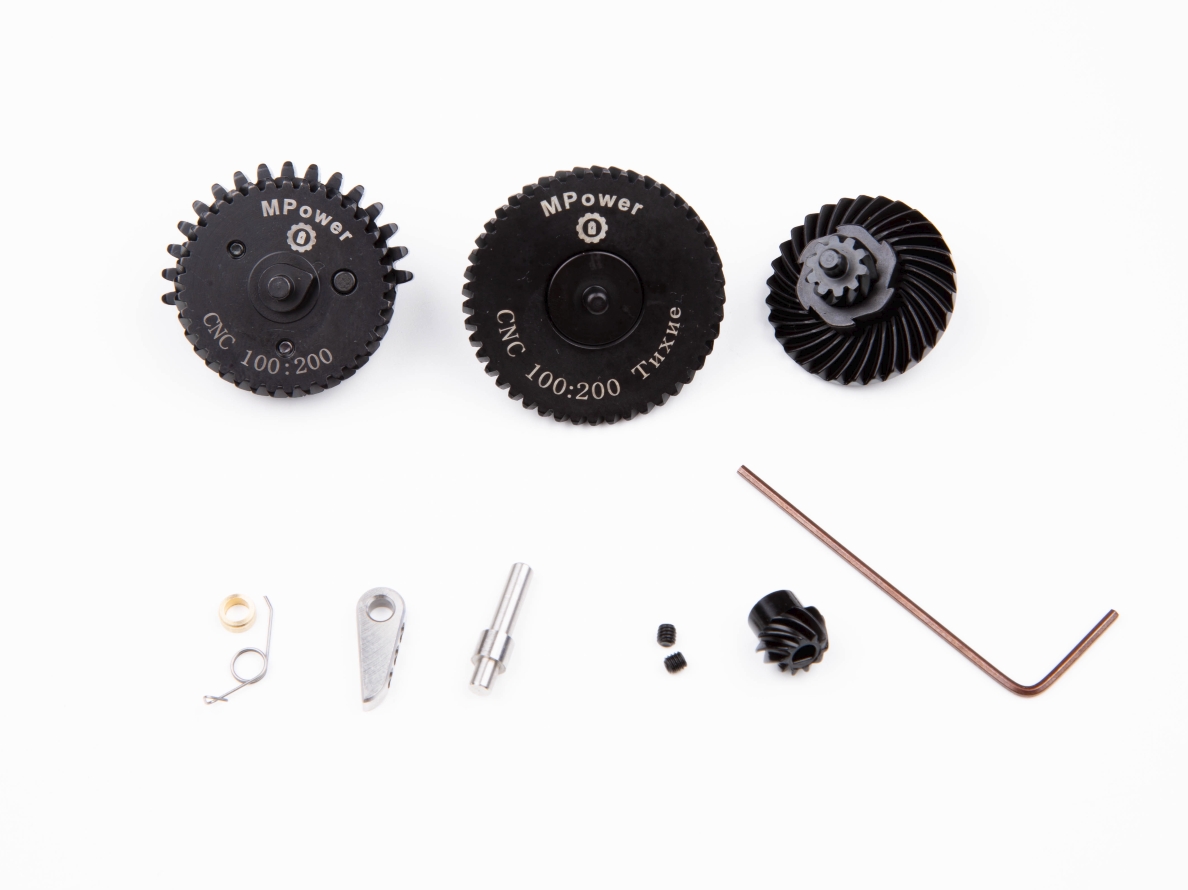 Шестерни MPower 100:200 Helical Gear Set (косозубые, экстра тихие, версия 2026)