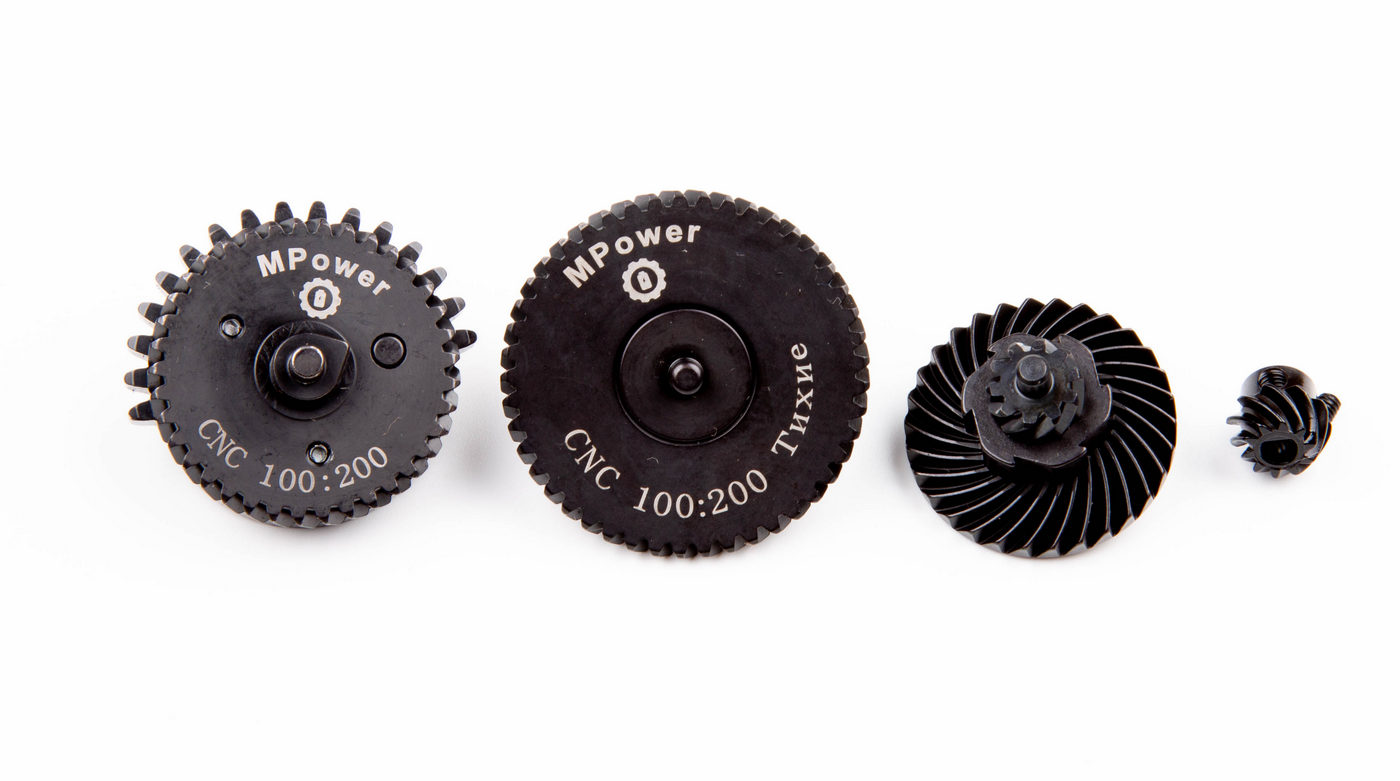 Шестерни MPower 100:200 Helical Gear Set (косозубые, экстра тихие, версия 2026) — изображение 3